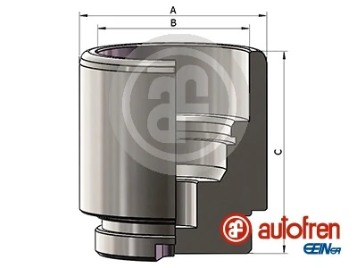 Piston, brake caliper